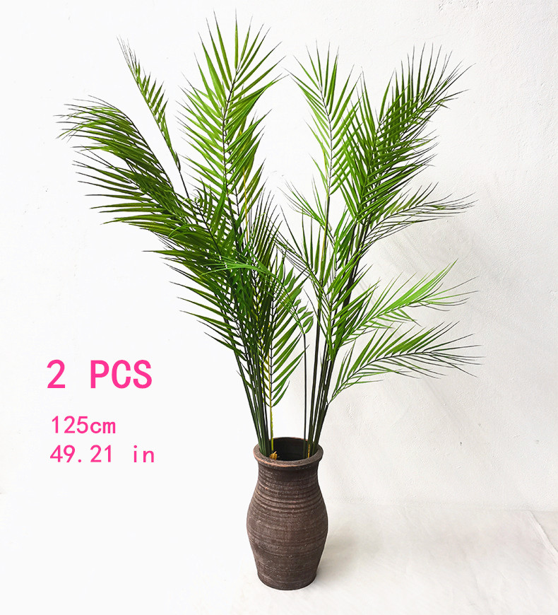 Ficus Lyrata Tree - 대형 인공 야자수 녹색 열대 가짜