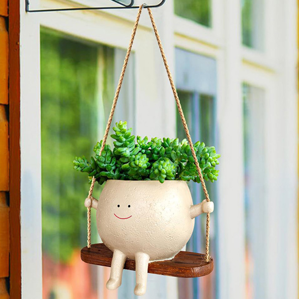 플랜트 행거 바스켓 사랑스러운 스윙 페이스 플랜터 화분 - Echeveria Succulent 리뷰 및 가격