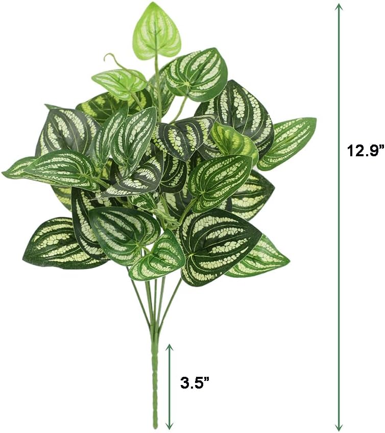 5Pcs 수박 Peperomia 인공 식물 12.9 
